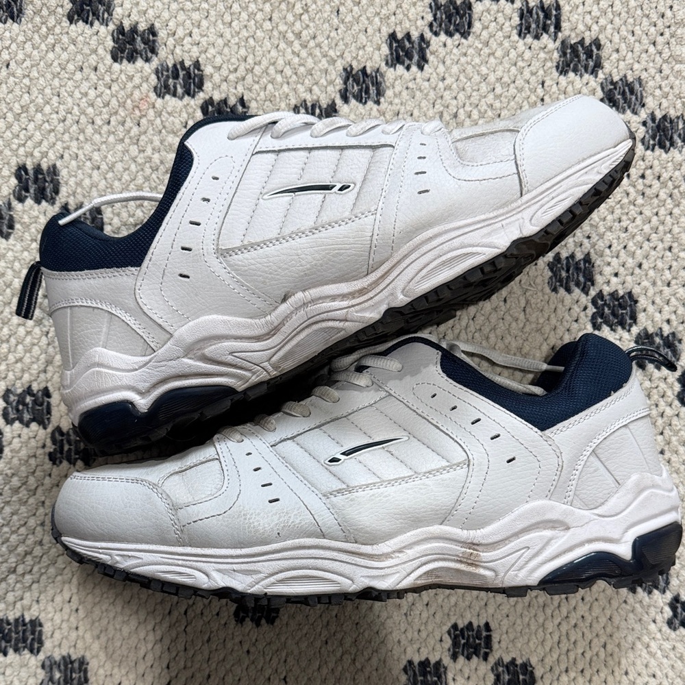 L.A. Gear White and Navy Sneakers